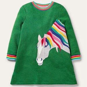 Girls Mini Boden horse dress